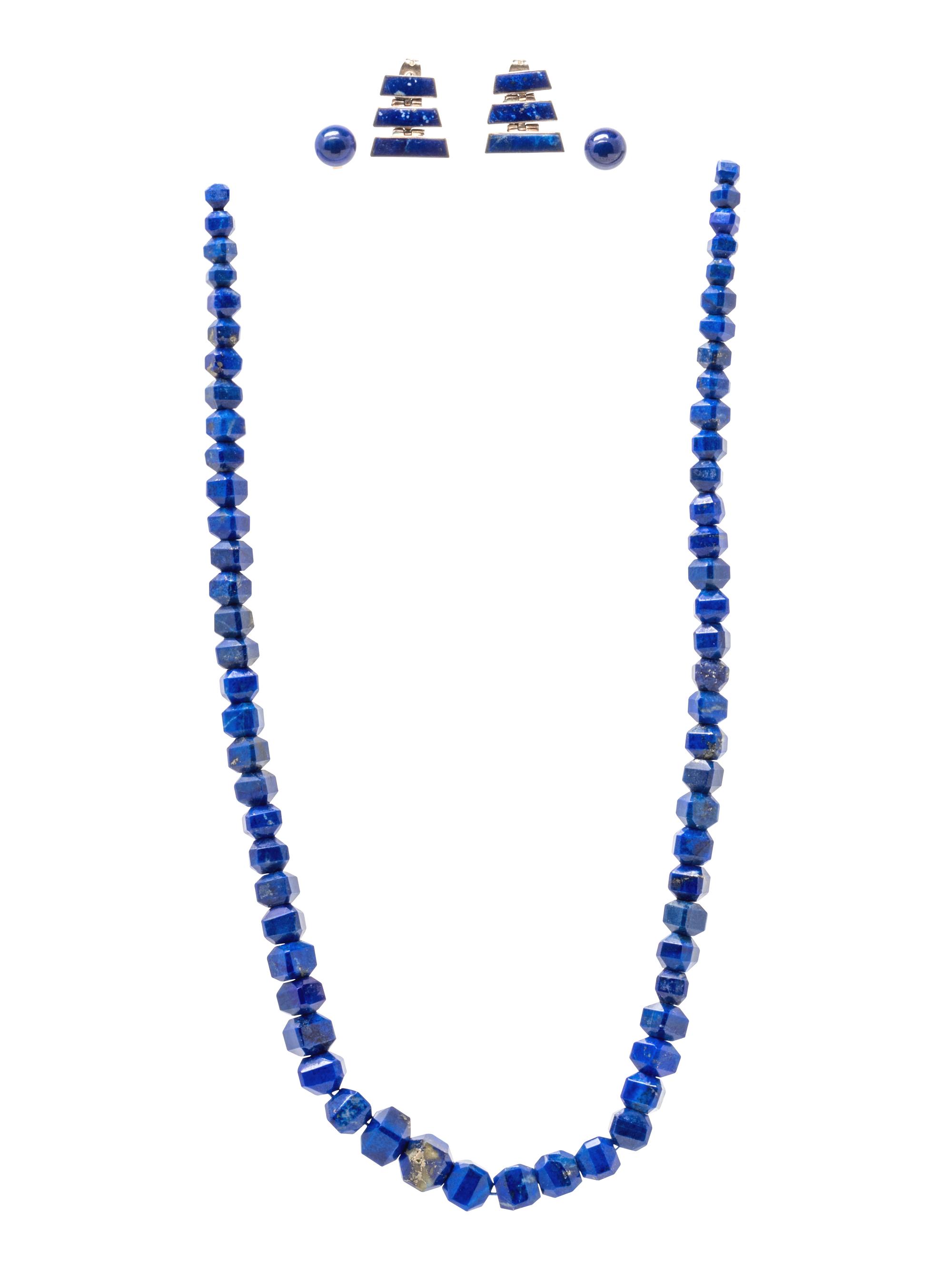 A Collection of Lapis Lazuli Jewelry,