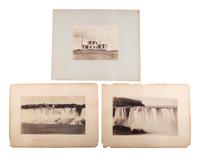 [EARLY PHOTOGRAPHY]. 12 albumen photographs of US landmarks, ca 1880s.