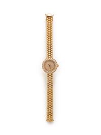 18K YELLOW GOLD AND DIAMOND WATCH