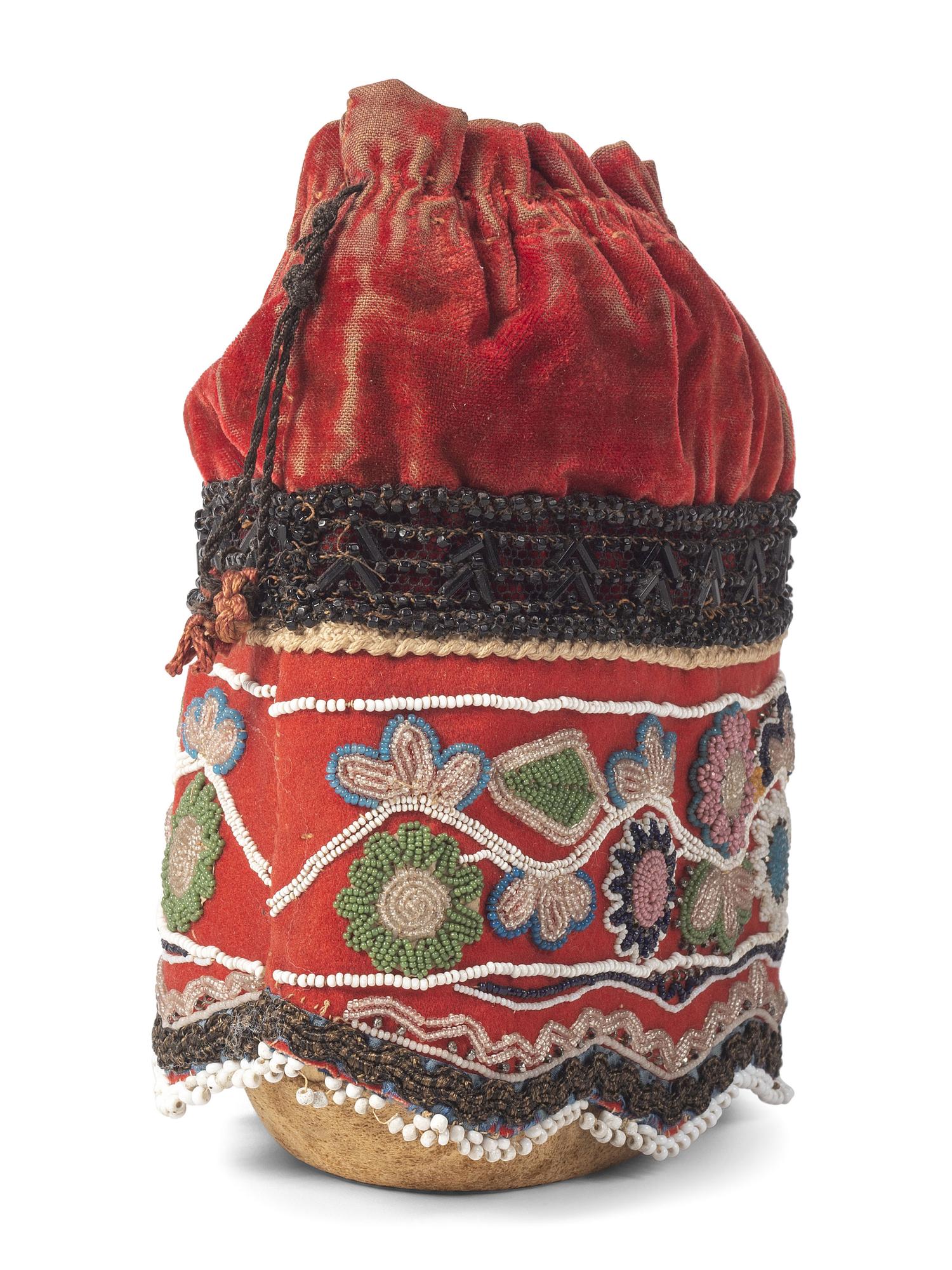 Maliseet Beaded Drawstring Bag