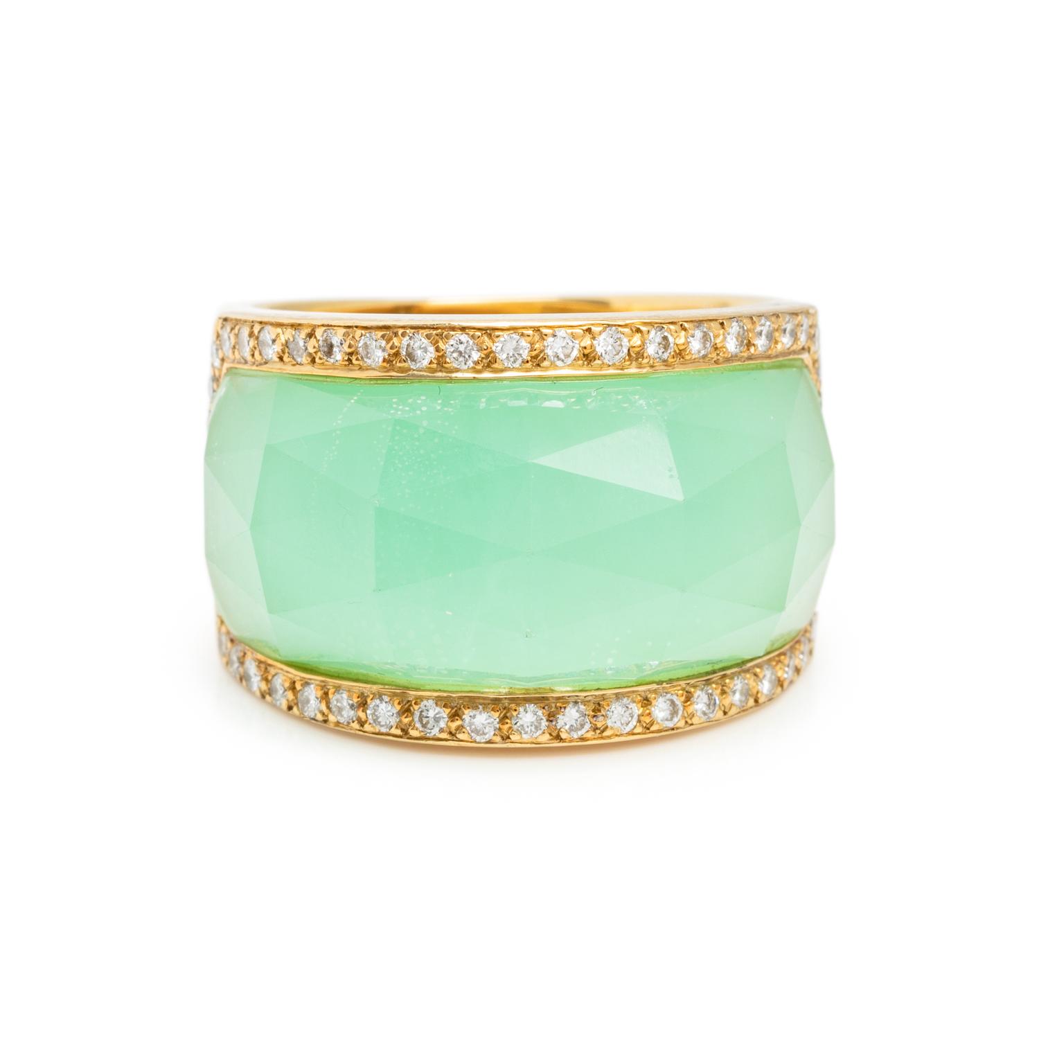 STEPHEN WEBSTER, QUARTZ AND DIAMOND 'CRYSTAL HAZE' RING