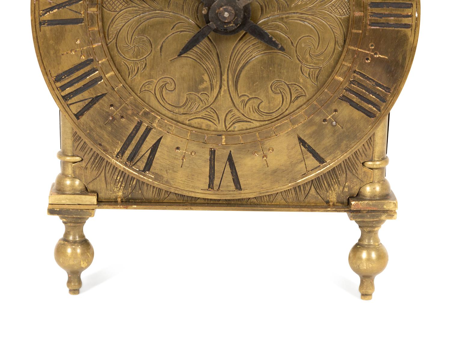 An English Brass Lantern Clock