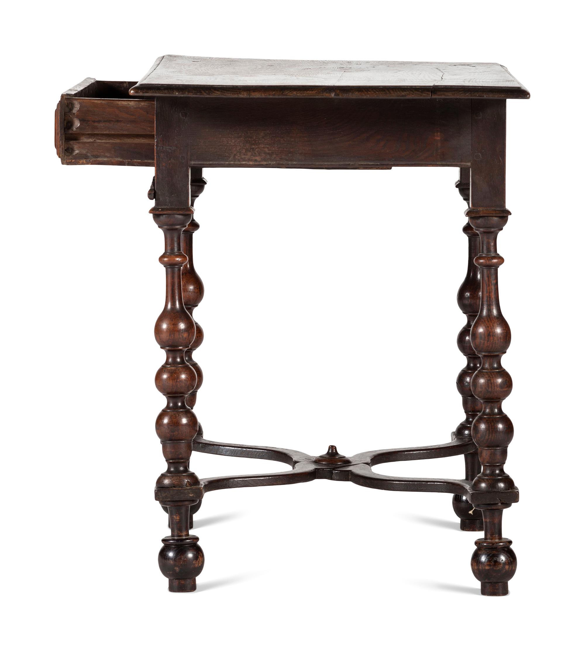 A William and Mary Oak Side Table