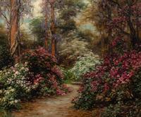 Untitled (Garden with Pink Flowers)