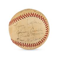 A 1946 Hollywood Stars Team Signed Autograph Baseball