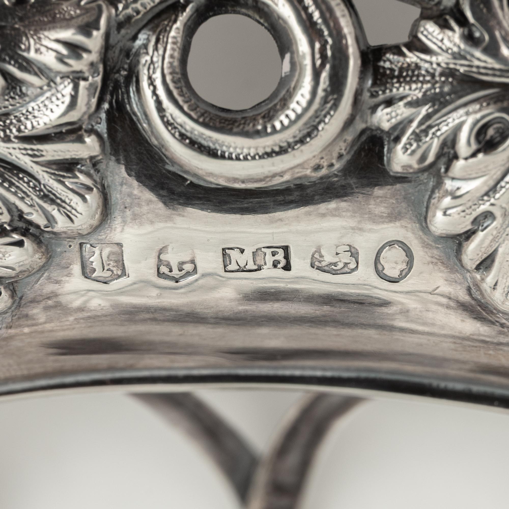 A Pair of William IV Silver Grape Baskets