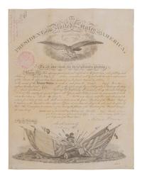 [WESTERN AMERICANA -- CIVIL WAR -- LINCOLN]. Papers of Captain Joseph Claypoole Clark, 4th US Light Artillery, Battery E, WIA Antietam, including frontier and Civil War correspondence, photography, and appointment signed by Lincoln as President.