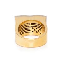 RUBY, DIAMOND AND SAPPHIRE AMERICAN FLAG RING