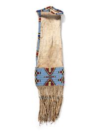 Central Plains Beaded Hide Tobacco Bag