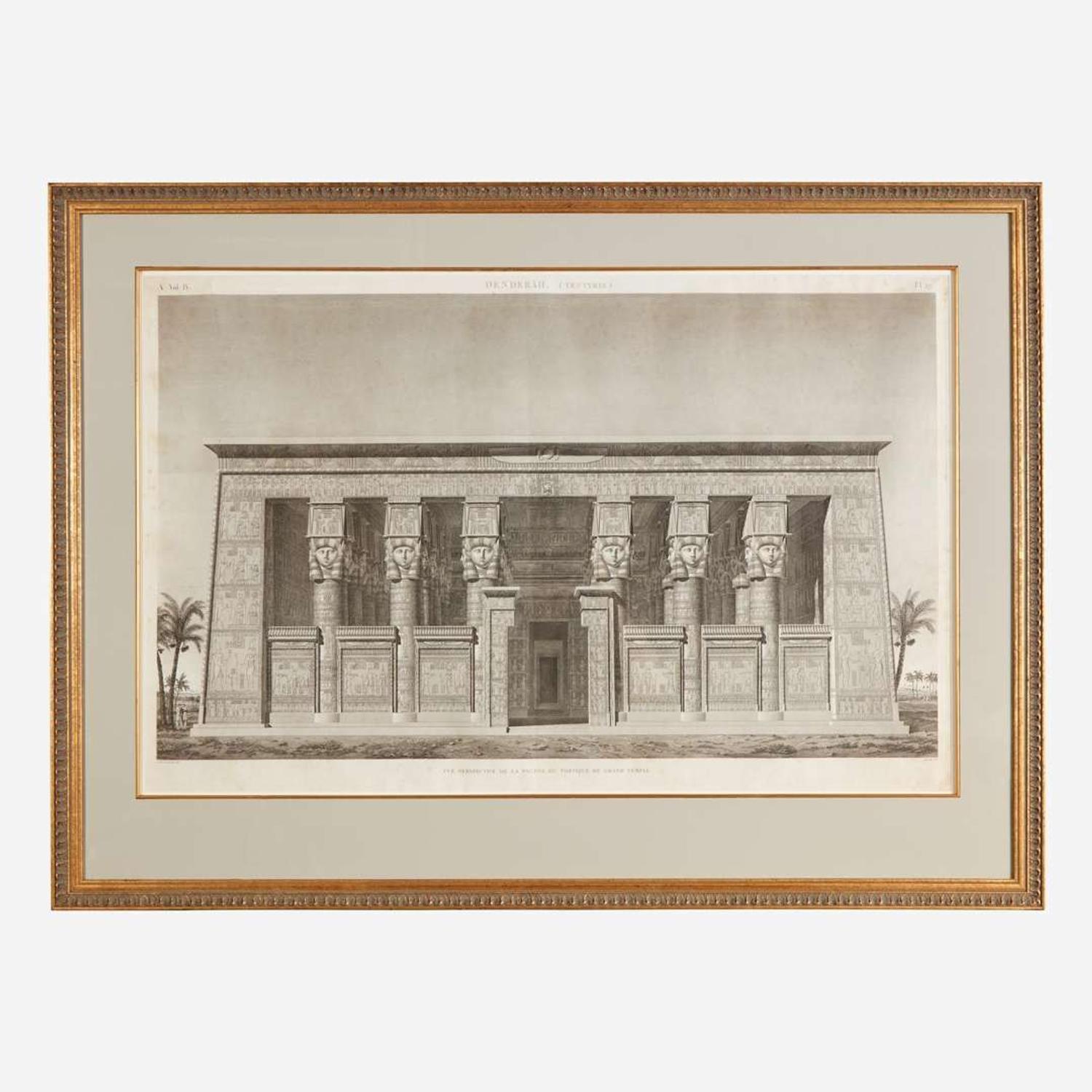 A Suite of Five Engravings from 'Description de l'Égypte'