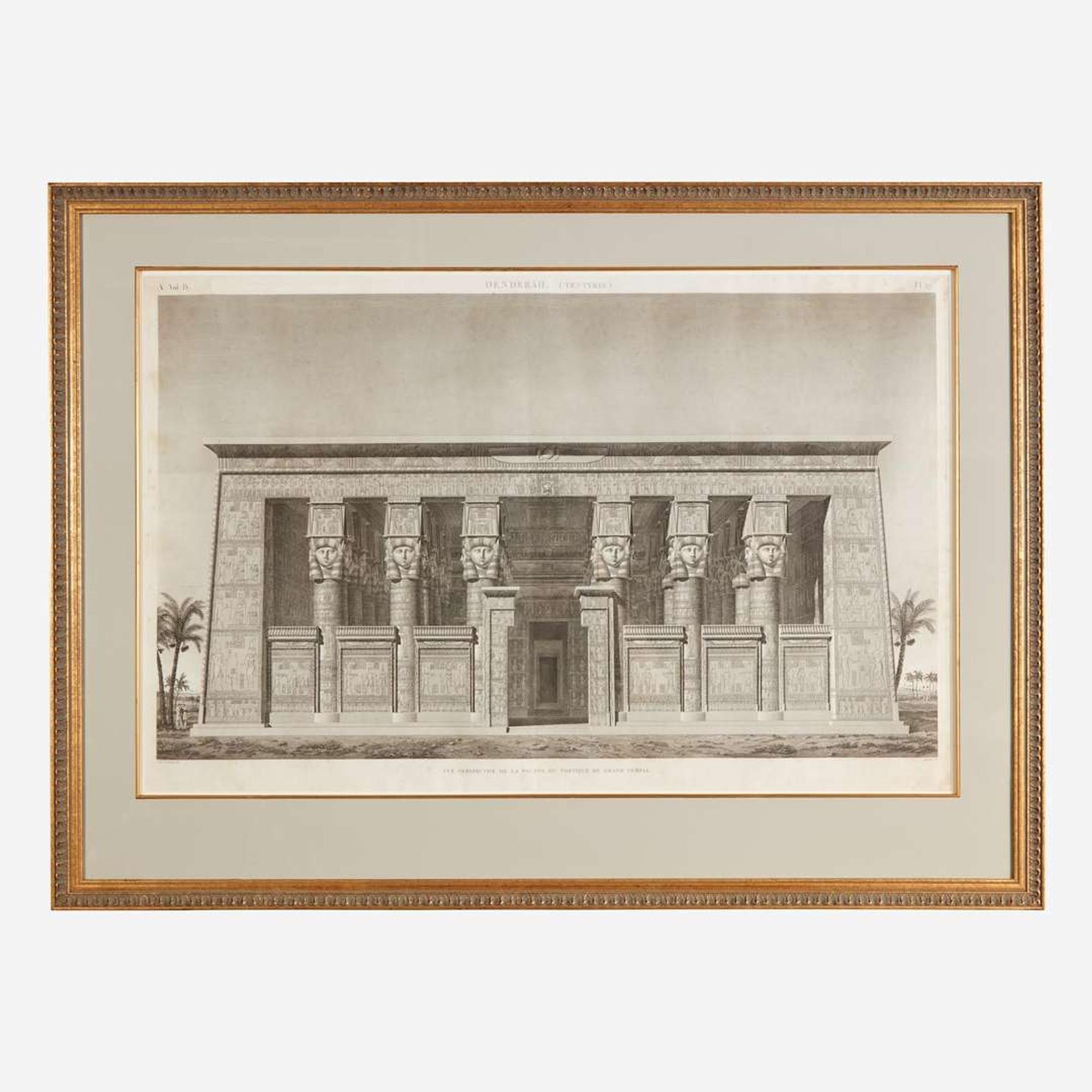 A Suite of Five Engravings from 'Description de l'Égypte'