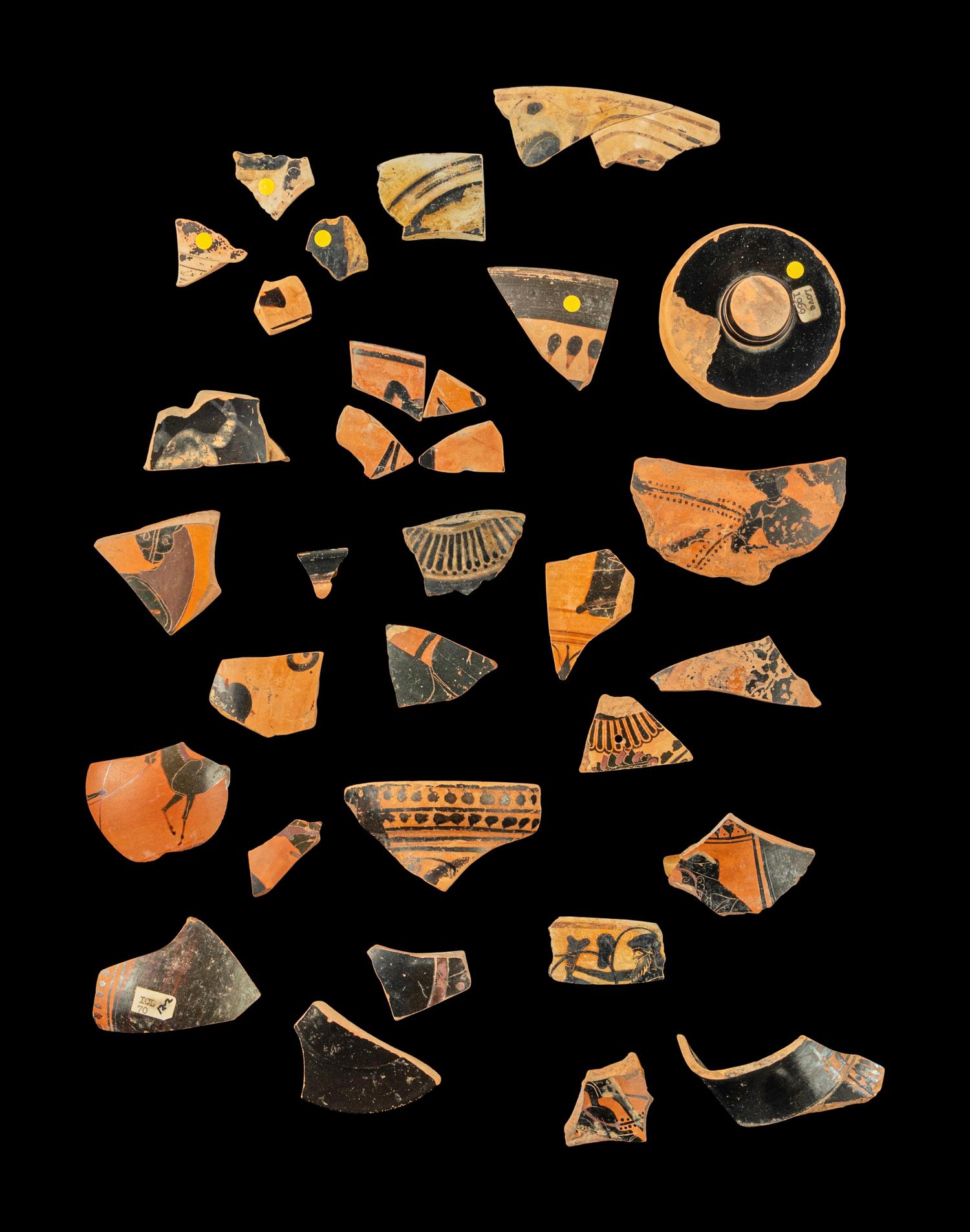 32 Attic Black-Figured Vase Fragments