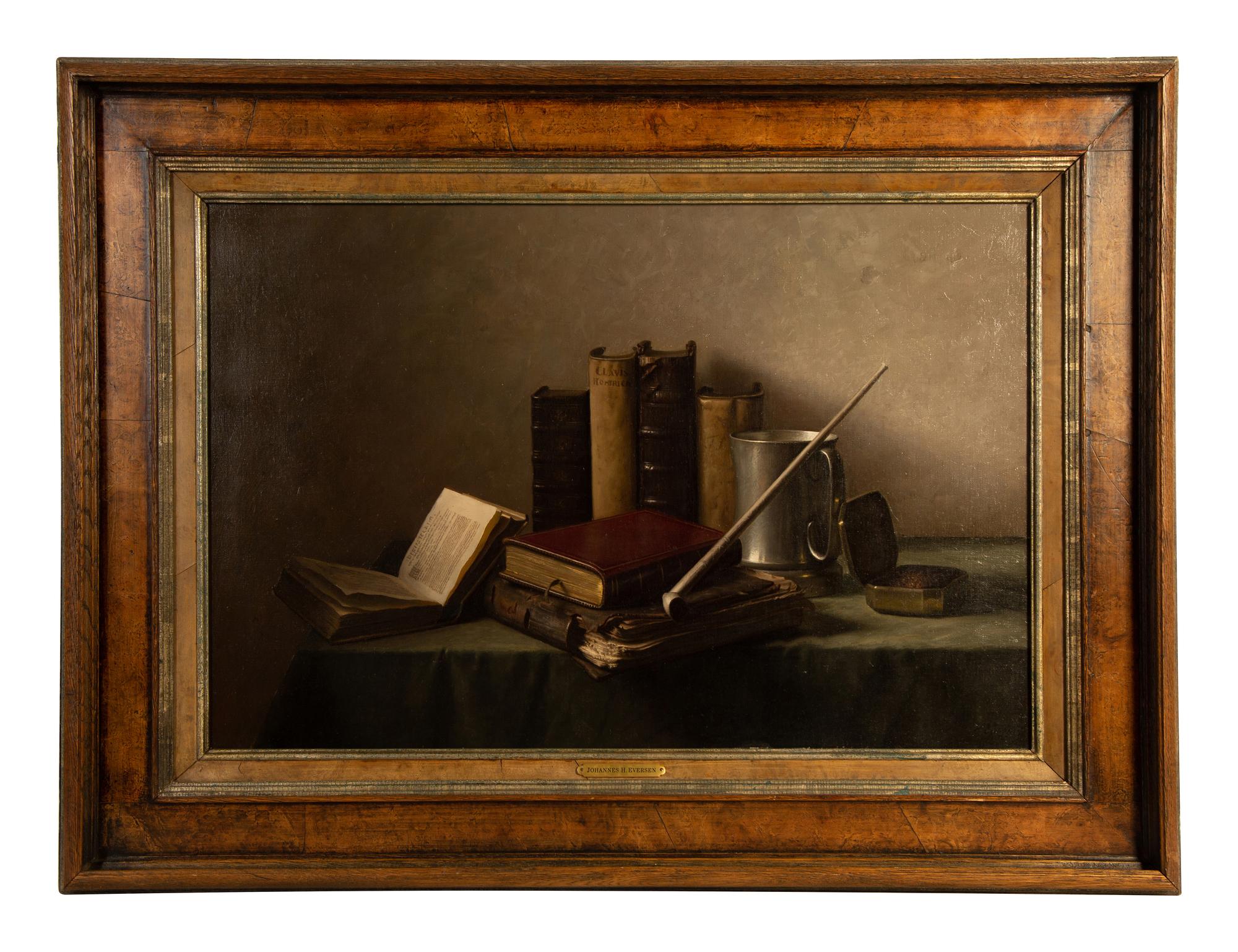 Still Life with Books and Pewter , 1965