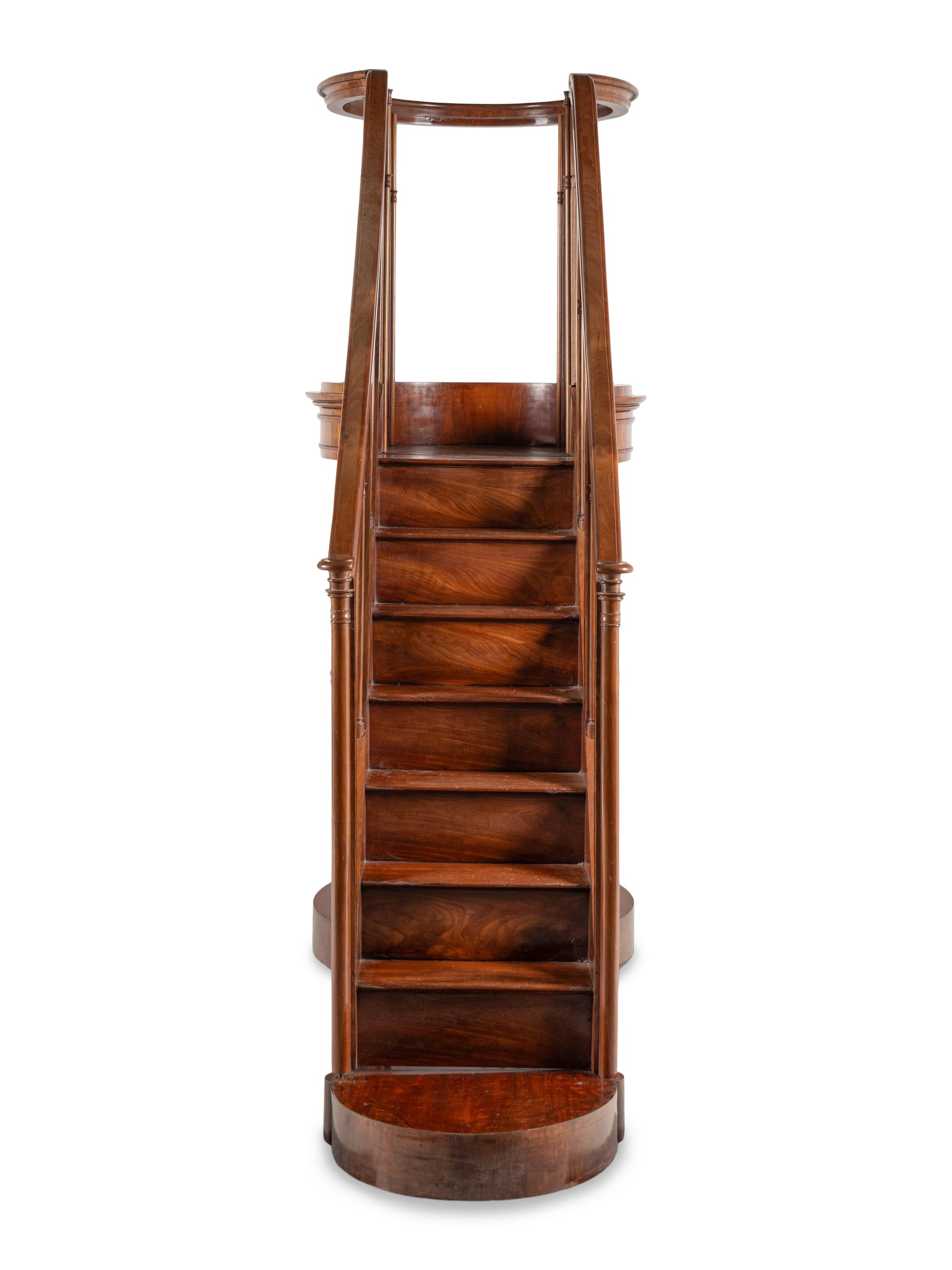 A William IV Mahogany Library Ladder