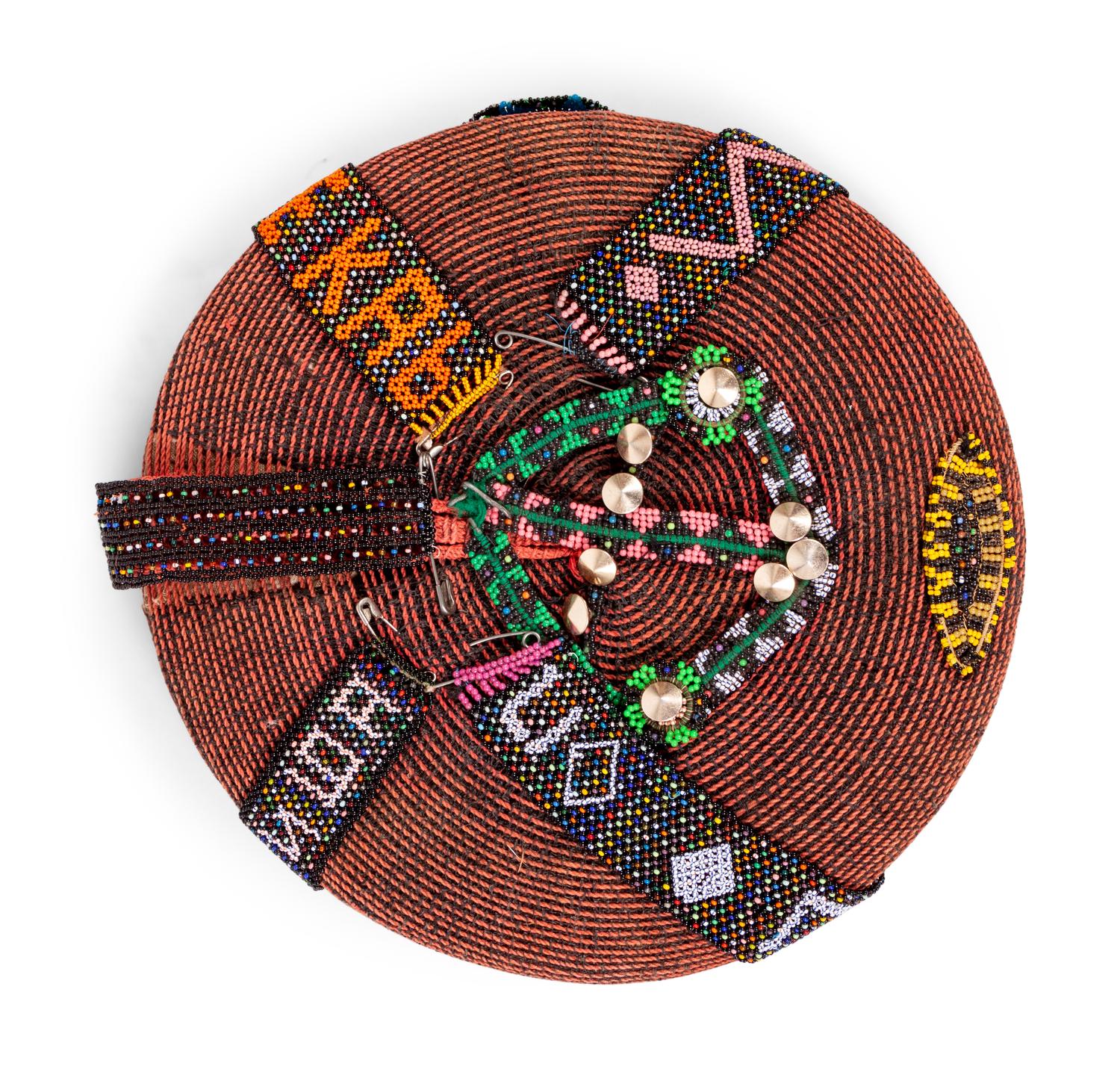 African Beaded Necklaces and Zulu Hat