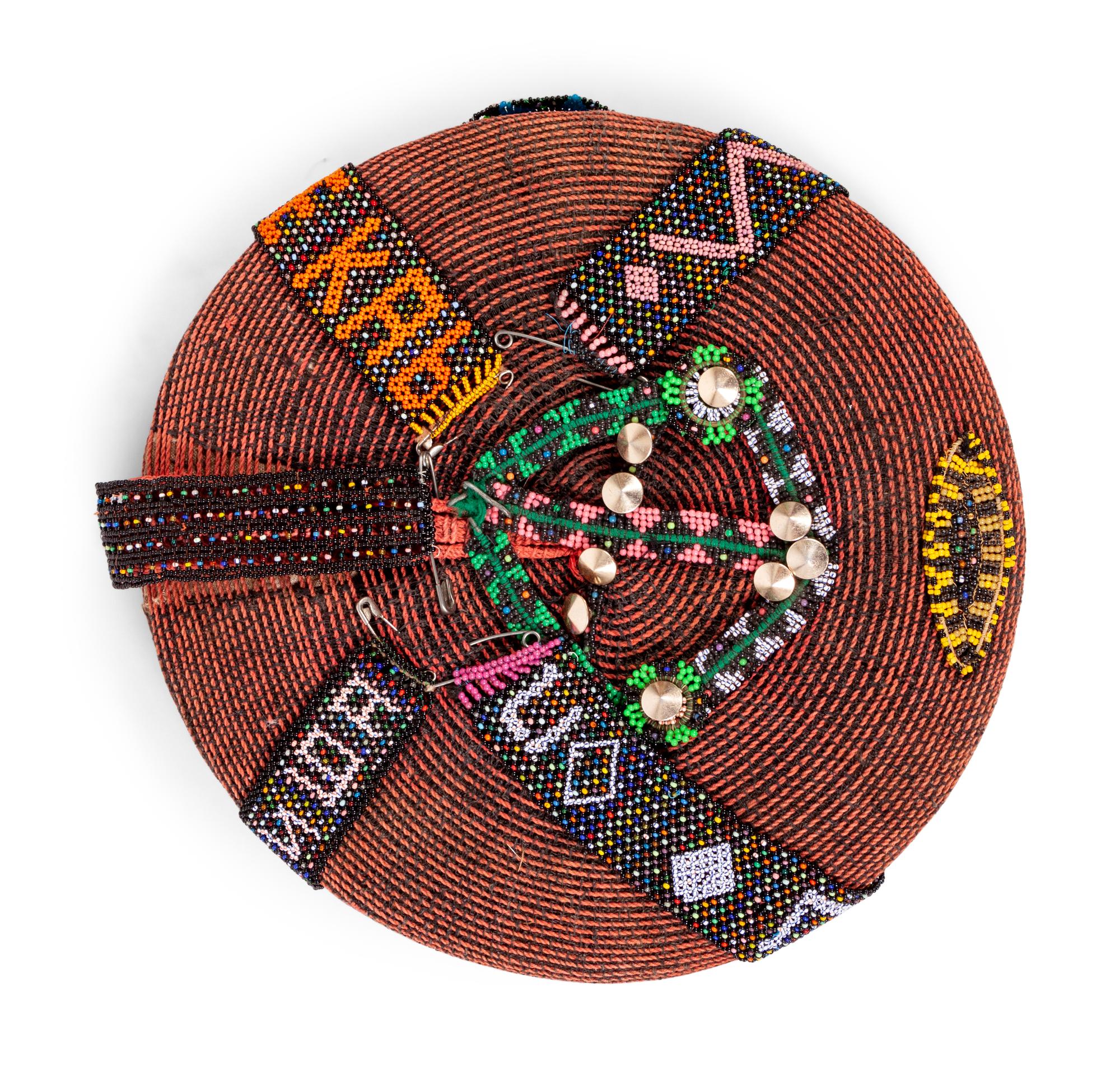 African Beaded Necklaces and Zulu Hat