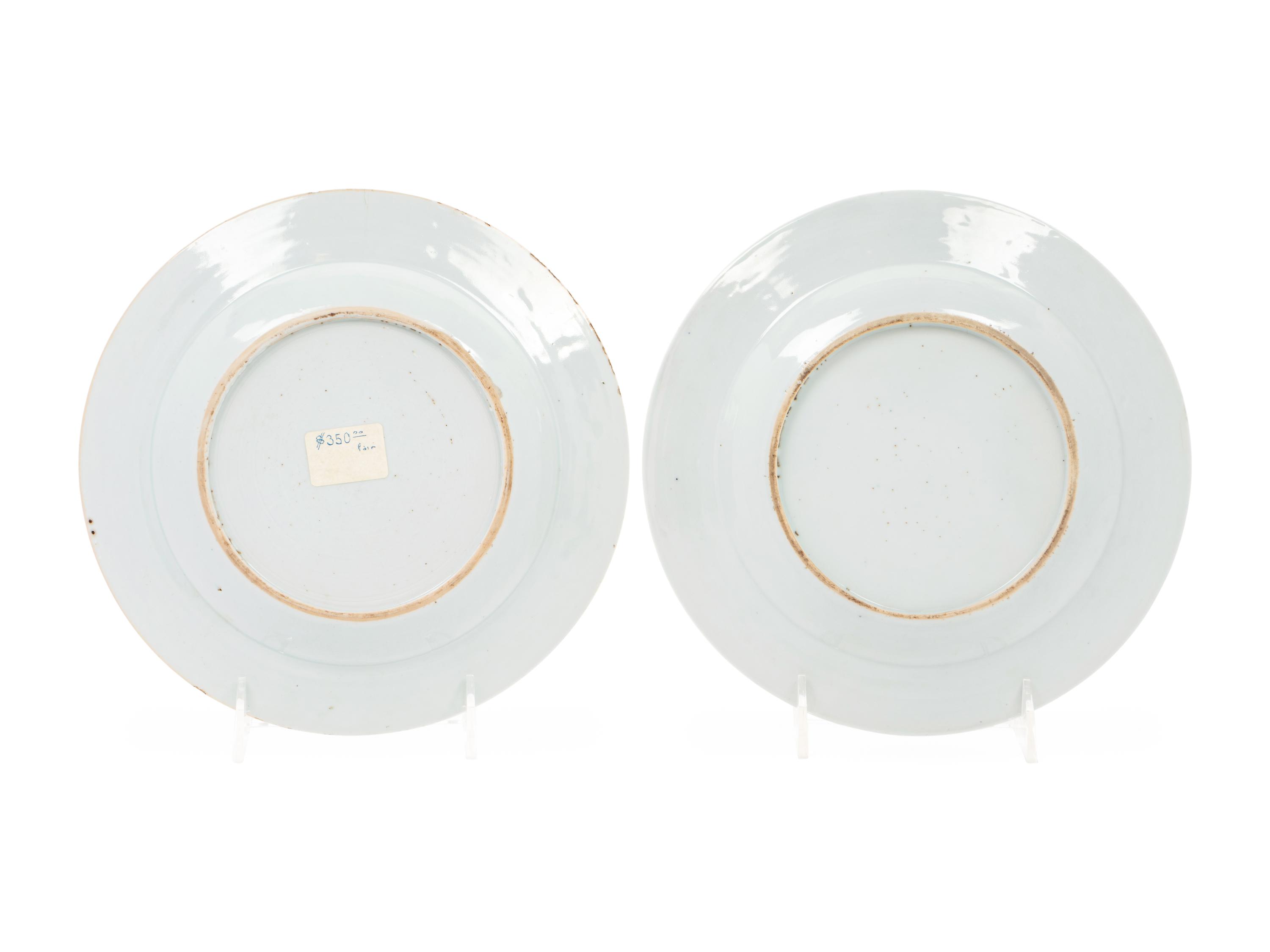 A Pair of Chinese Export Porcelain Plates