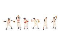 A Collection of Six Original Hartland Baseball Statues