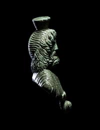 A Roman Bronze Bust of Serapis