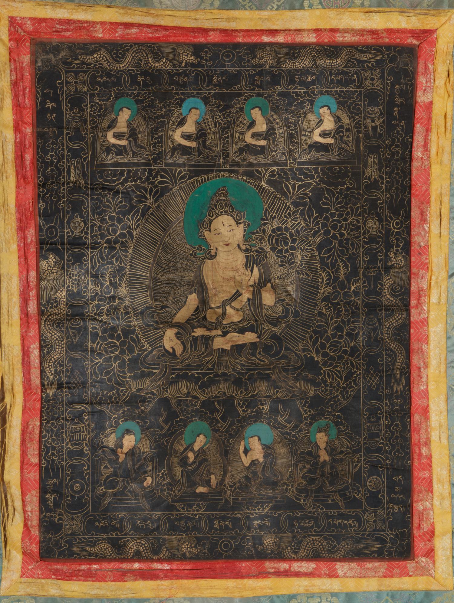 A Tibetan Thangka of a Bodhisattva