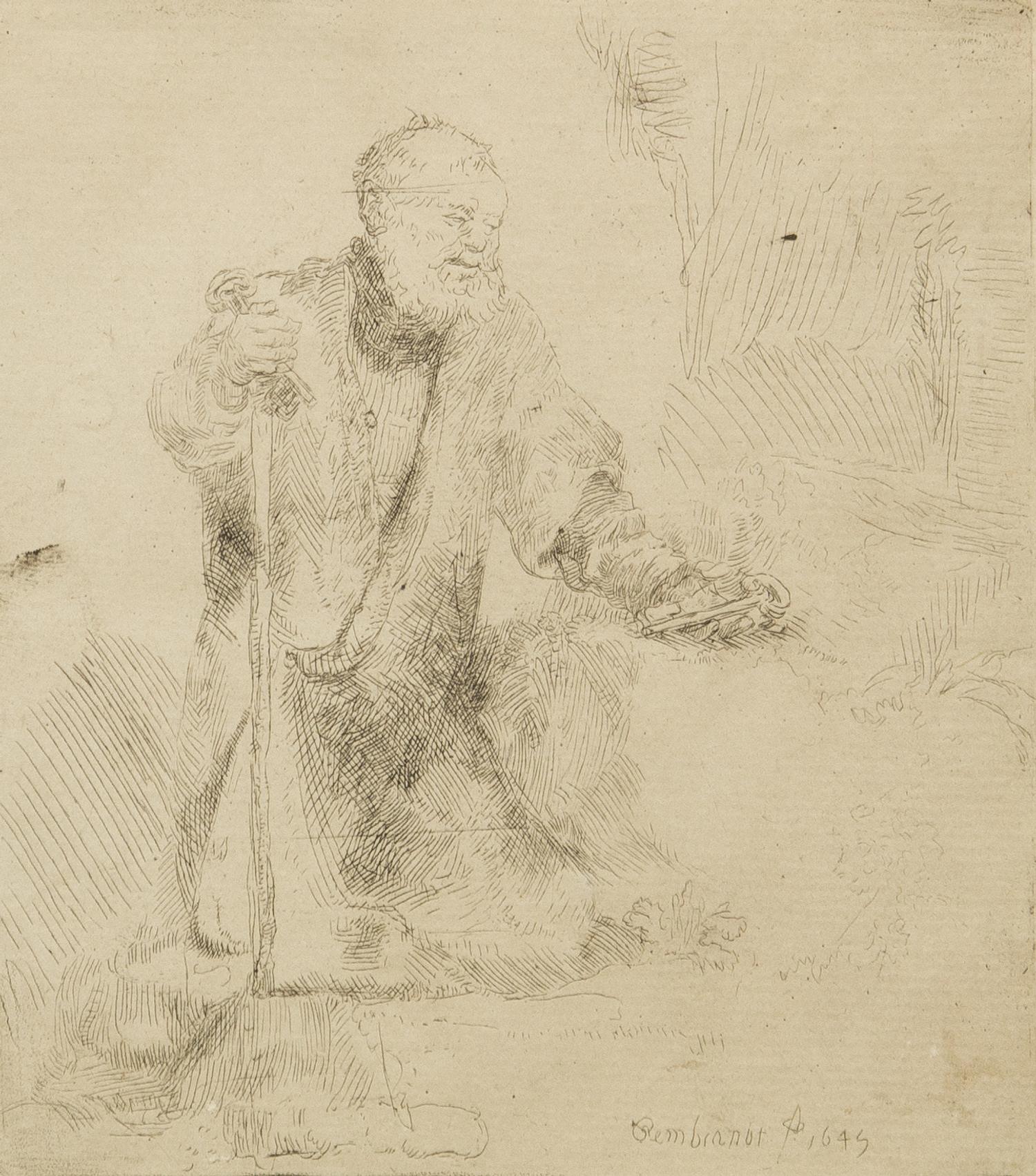 Rembrandt van Rijn, (Dutch, 1606-1669), St. Peter in Penitence, 1645