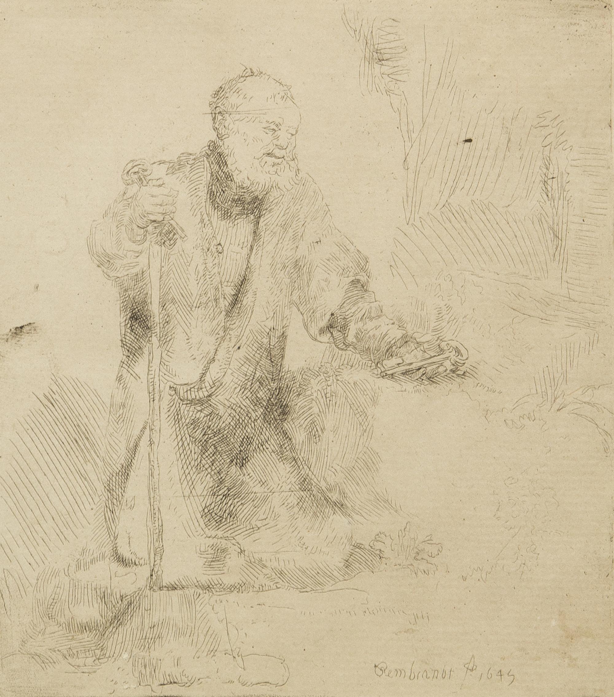 Rembrandt van Rijn, (Dutch, 1606-1669), St. Peter in Penitence, 1645