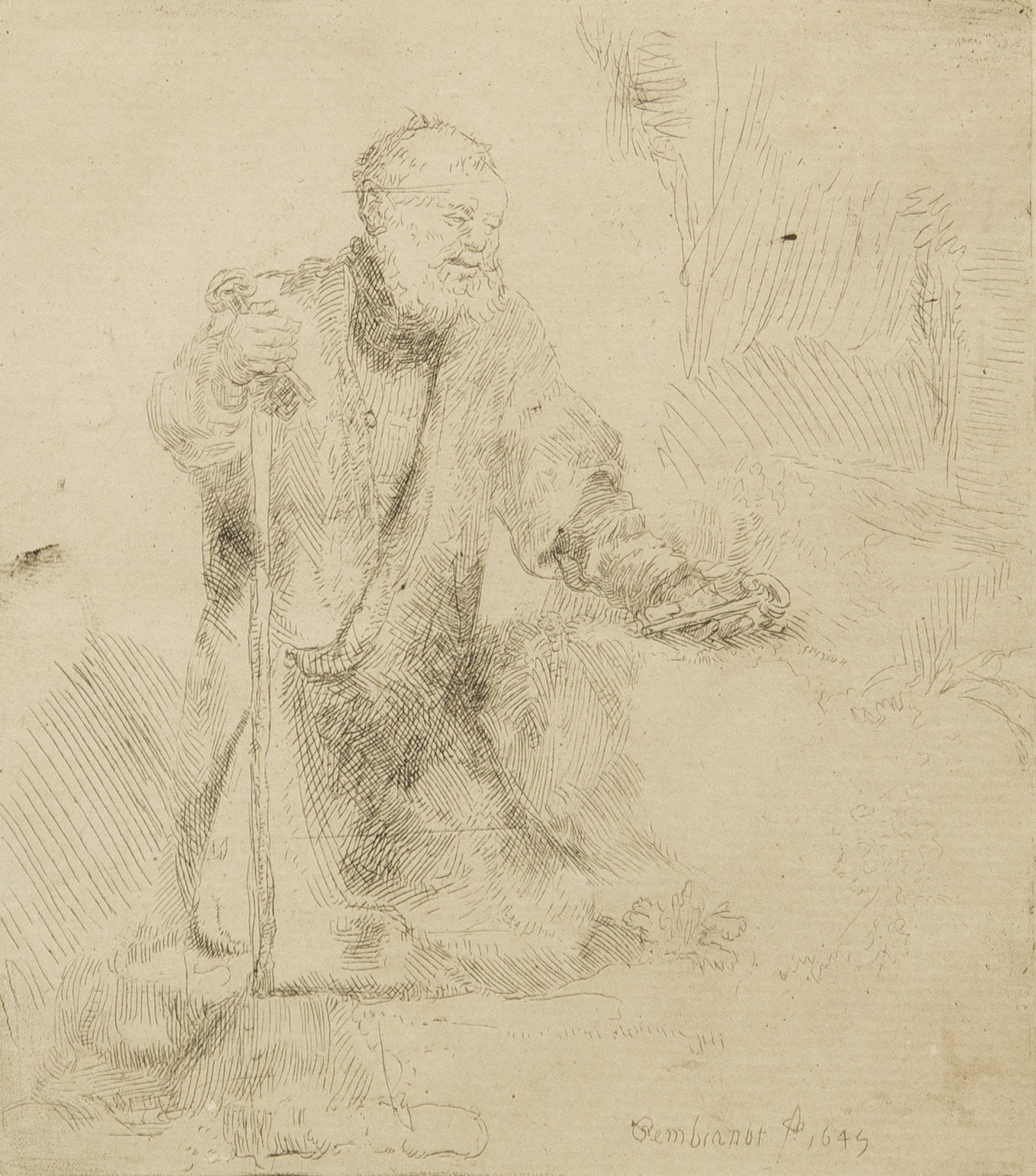 Rembrandt van Rijn, (Dutch, 1606-1669), St. Peter in Penitence, 1645