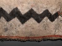 Pueblo Painted Deer Hide Dance Kilt