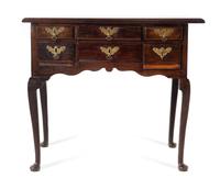 A Queen Anne Style Mahogany Lowboy