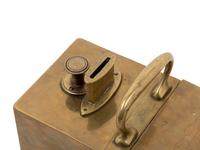 An English Brass 'Honor' Tobacco Box