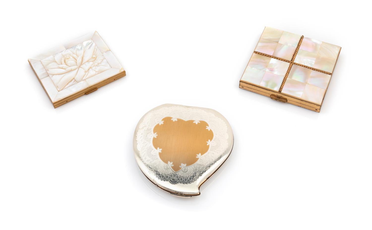 Three Vintage Compacts, 1950s