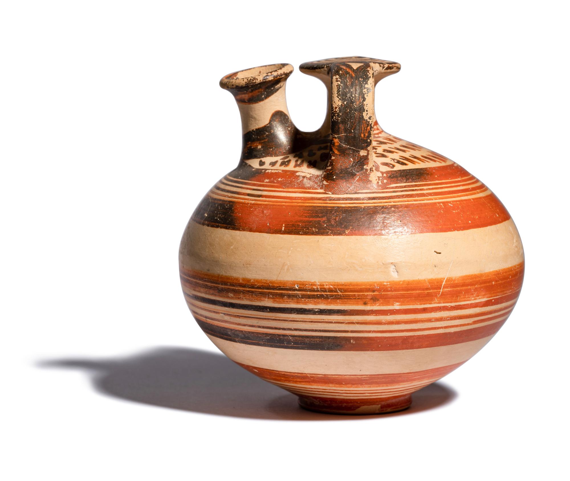 A Mycenaean Pottery Stirrup Jar