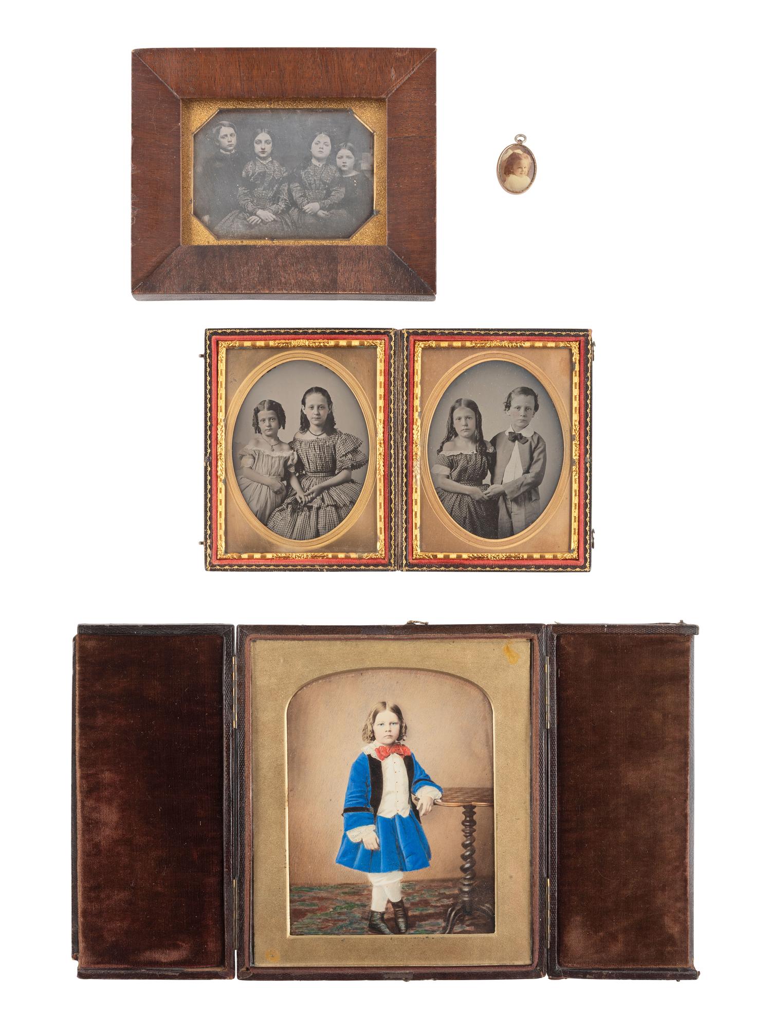 [EARLY PHOTOGRAPHY]. An assorted group of portraits featuring children.