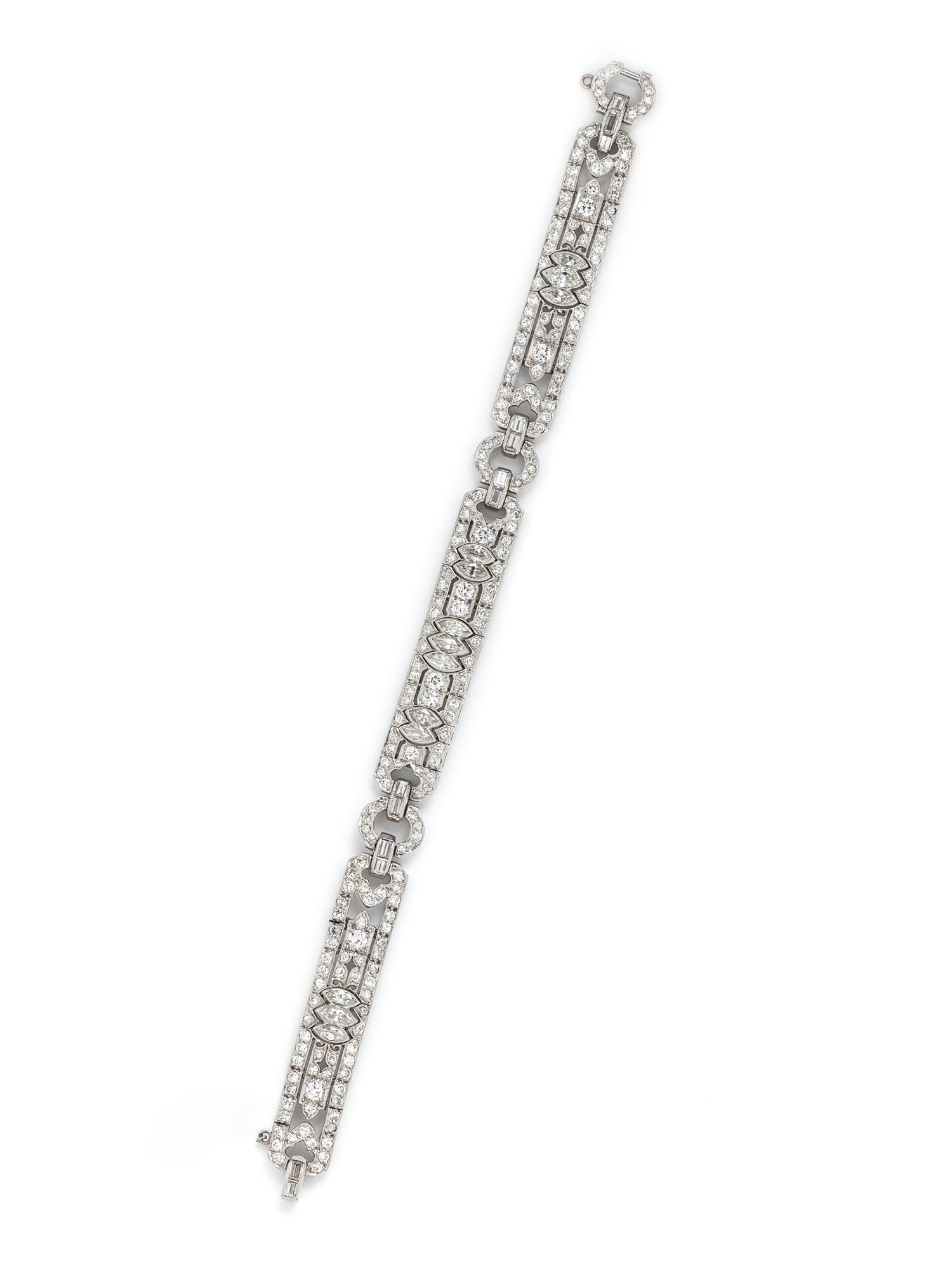 ART DECO, DIAMOND BRACELET