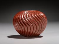 Redware Pottery Swirl Jar