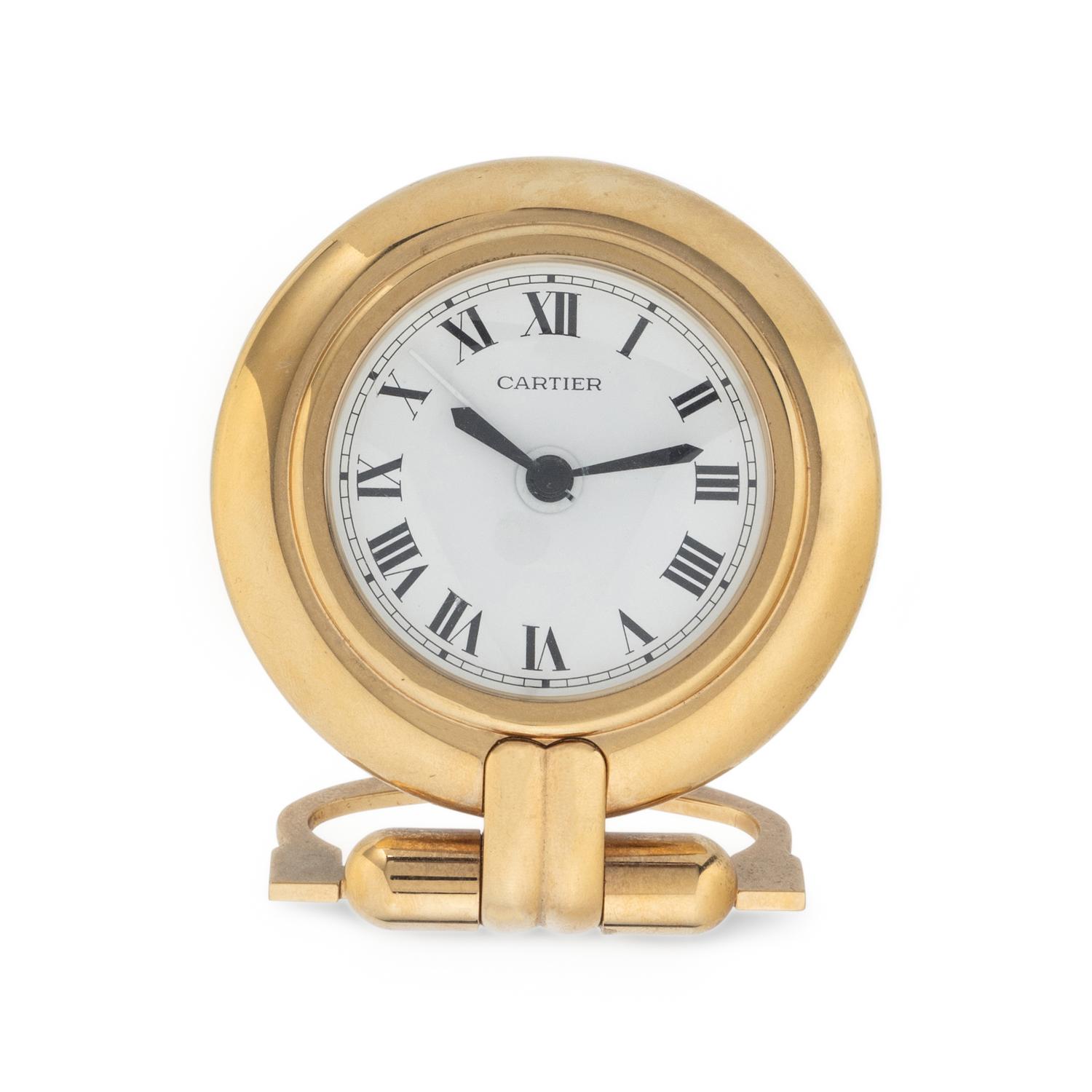 CARTIER, TRAVEL ALARM CLOCK