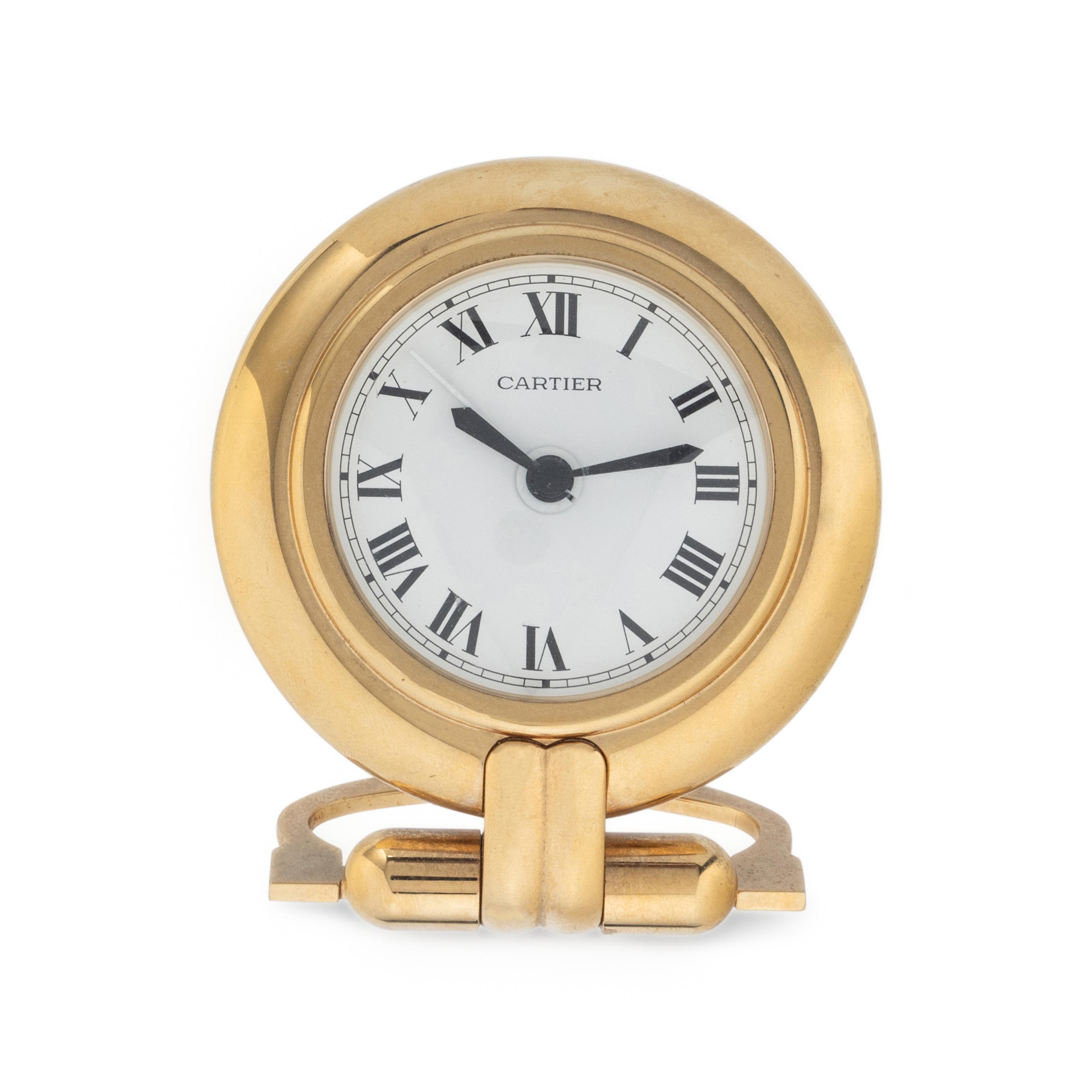 CARTIER, TRAVEL ALARM CLOCK