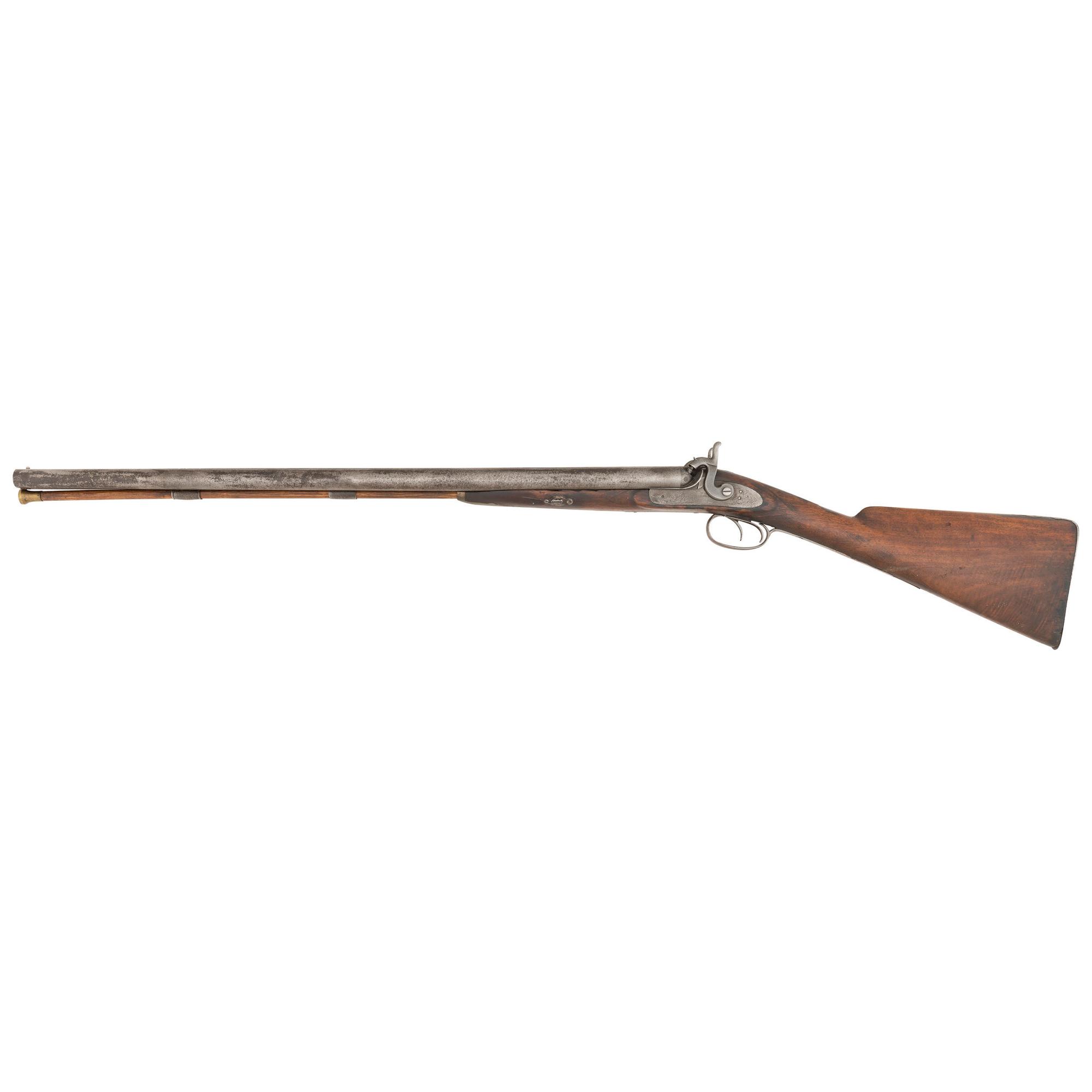 Belgian Percussion Double Barrel Shotgun