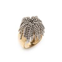 BICOLOR GOLD FRINGE RING