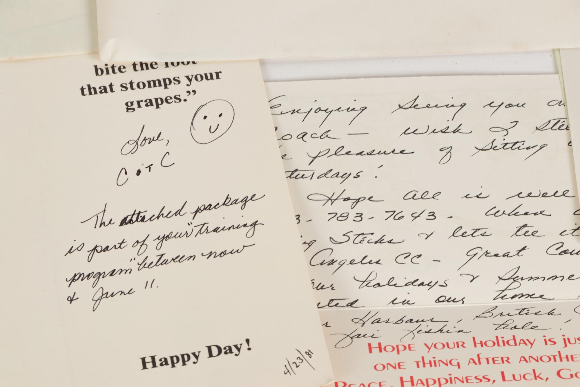 A Large Group of Personal Correspondence from Hall of Fame Oklahoma Football Coach Bud Wilkinson,