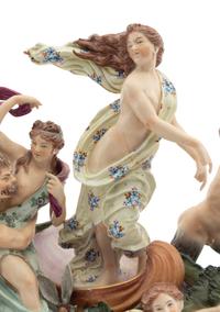 A Continental Porcelain Figural Group