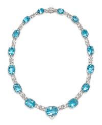 An Important Platinum, Aquamarine and Diamond Necklace, Tiffany & Co., Circa 1915, 55.90 dwts.