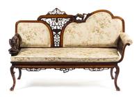 A French Mahogany Japonesque Parlor Suite Height of chairs 33 1/2 inches. — PERRET ET VIBERT, PARIS, LATE 19TH CENTURY