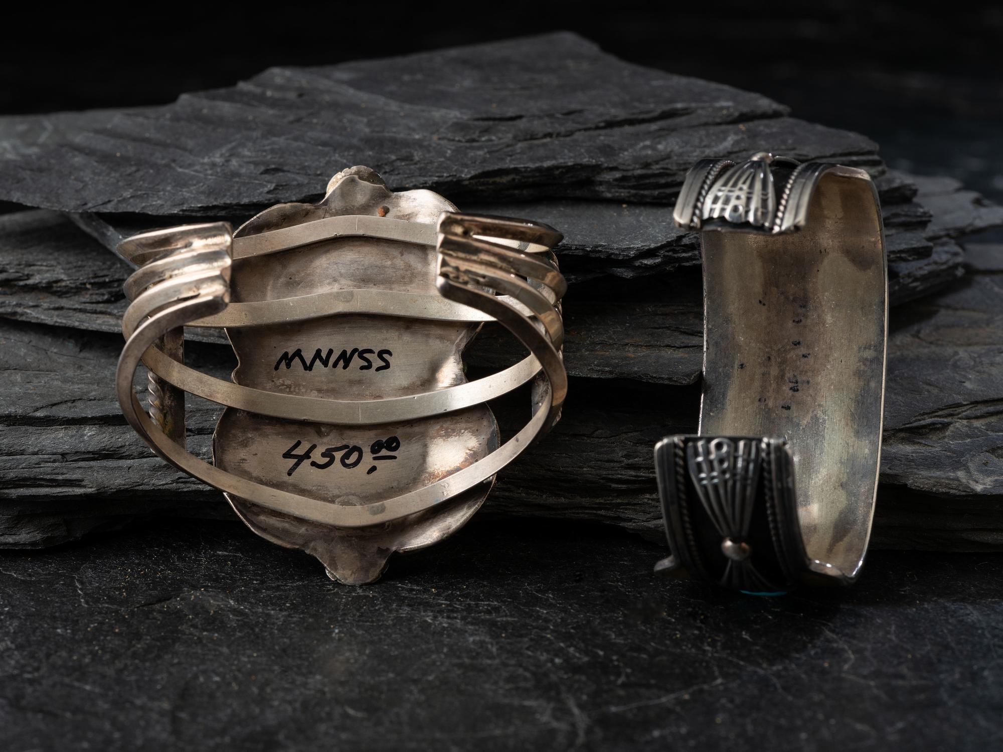 Pair of Navajo and Zuni Cuff Bracelets