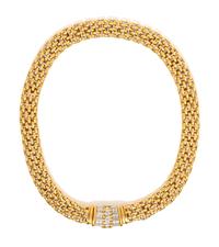 FOPE, BICOLOR GOLD AND DIAMOND CONVERTIBLE NECKLACE