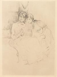La Leçon de dessin (Berthe Morisot, dessinant avec sa fille) (The Drawing Lesson [Berthe Morisot Drawing with Her Daughter])