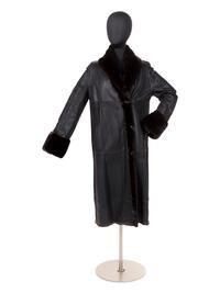 J. Mendel Mink-Lined Reversible Leather Coat, 2000-10s