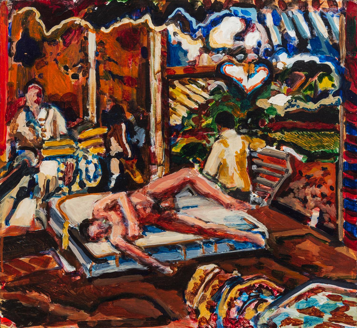 Robert Barnes, (American, b. 1934), Untitled (Reclining Nude)