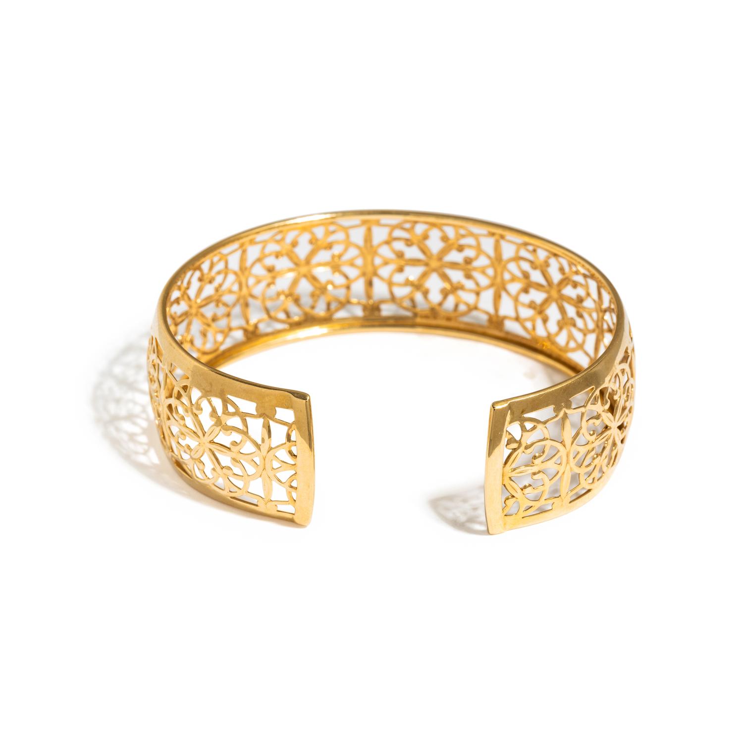 YELLOW GOLD CUFF BRACELET