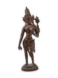 A Large Sino-Tibetan Bronze Figure of a Standing Bodhisattva